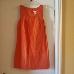 J Crew Shift Dress Orange Size 6